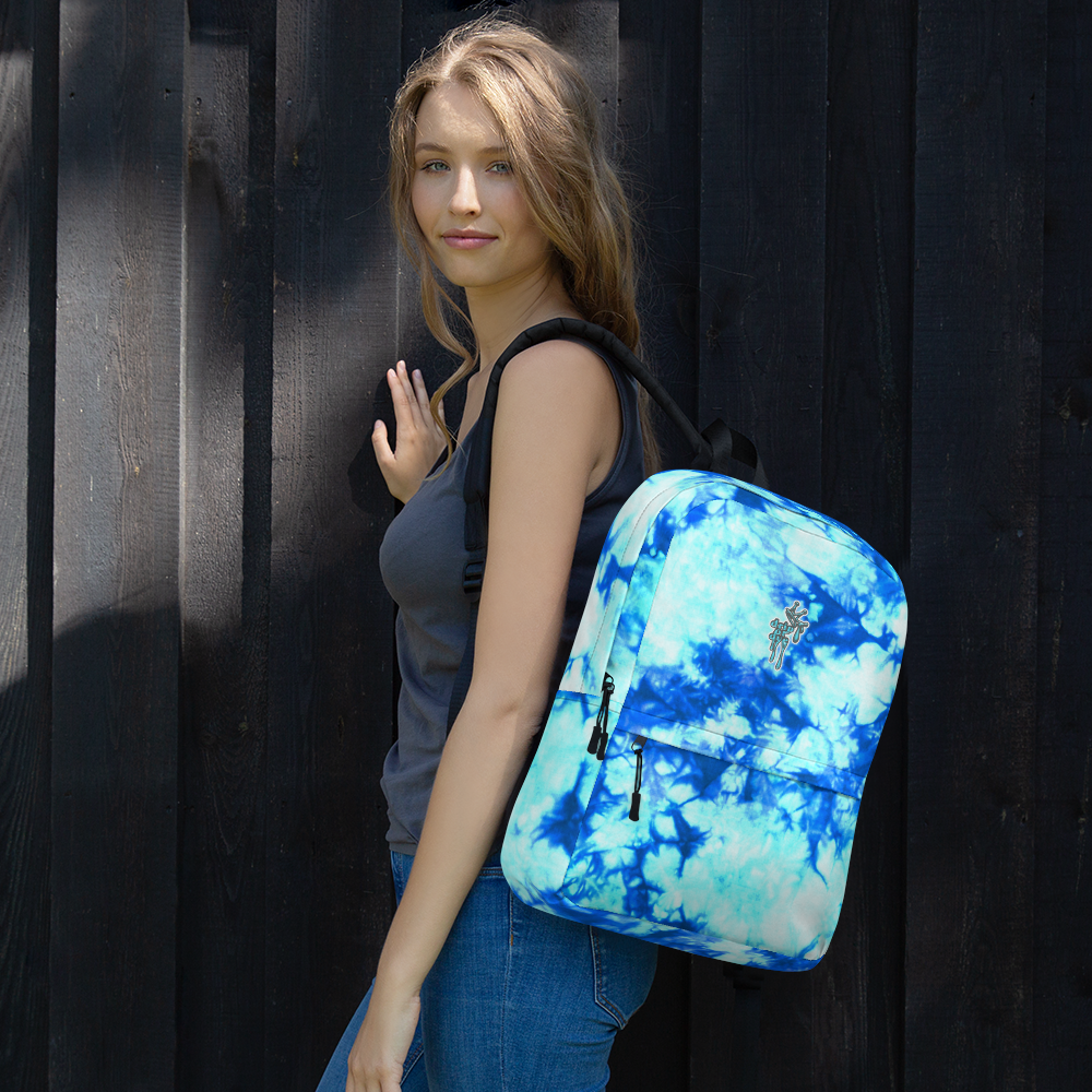 DRIP OR DYE | Cosmic Crush Ice Krackle Crystal Color Cloud Teal Water Tie Dye Lite Backpack