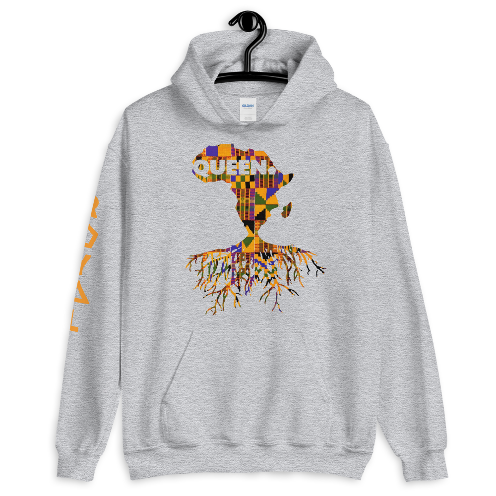 ROYAL. | Nu Afrique CRXWN and ROOTS | Queen Hoodie Kente (4 VARIETIES)