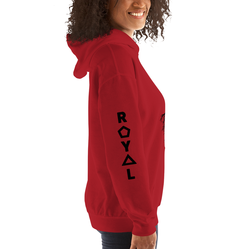 ROYAL. | Nu Afrique CRXWN and ROOTS | Queen Hoodie Black (2 VARIETIES)