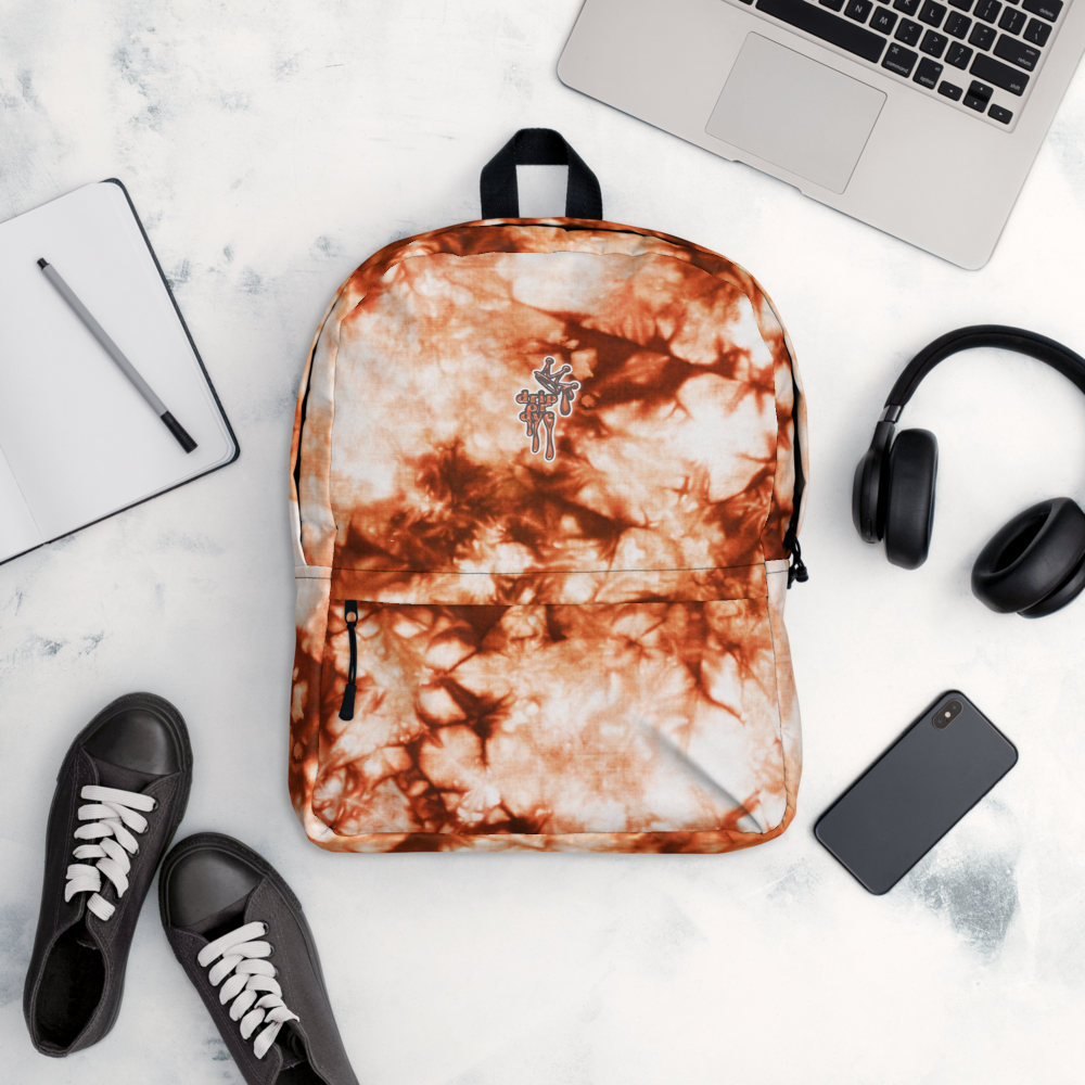 DRIP OR DYE | Cosmic Crush Ice Krackle Crystal Color Cloud Rust Lava Tie Dye Lite Backpack