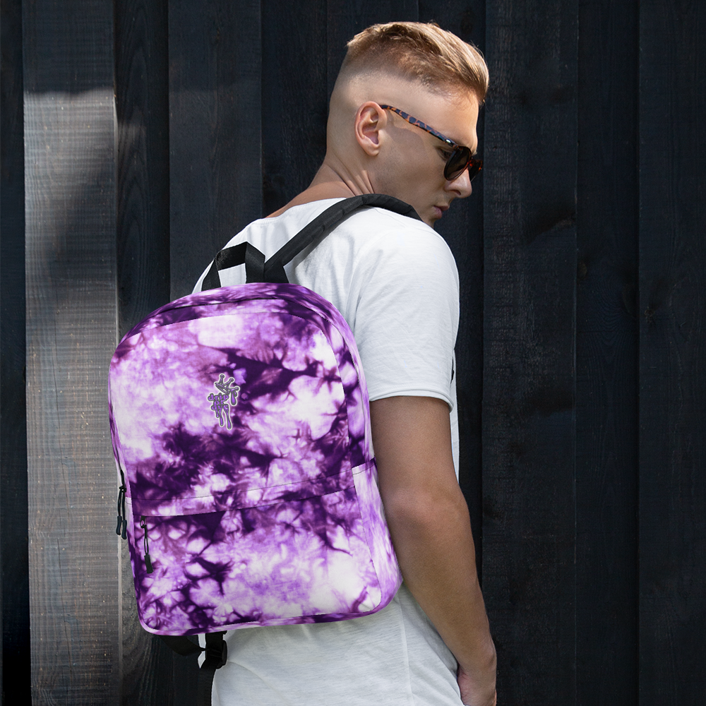 DRIP OR DYE | Cosmic Crush Ice Krackle Crystal Color Cloud Tie Dye Indigo Ink Lite Backpack