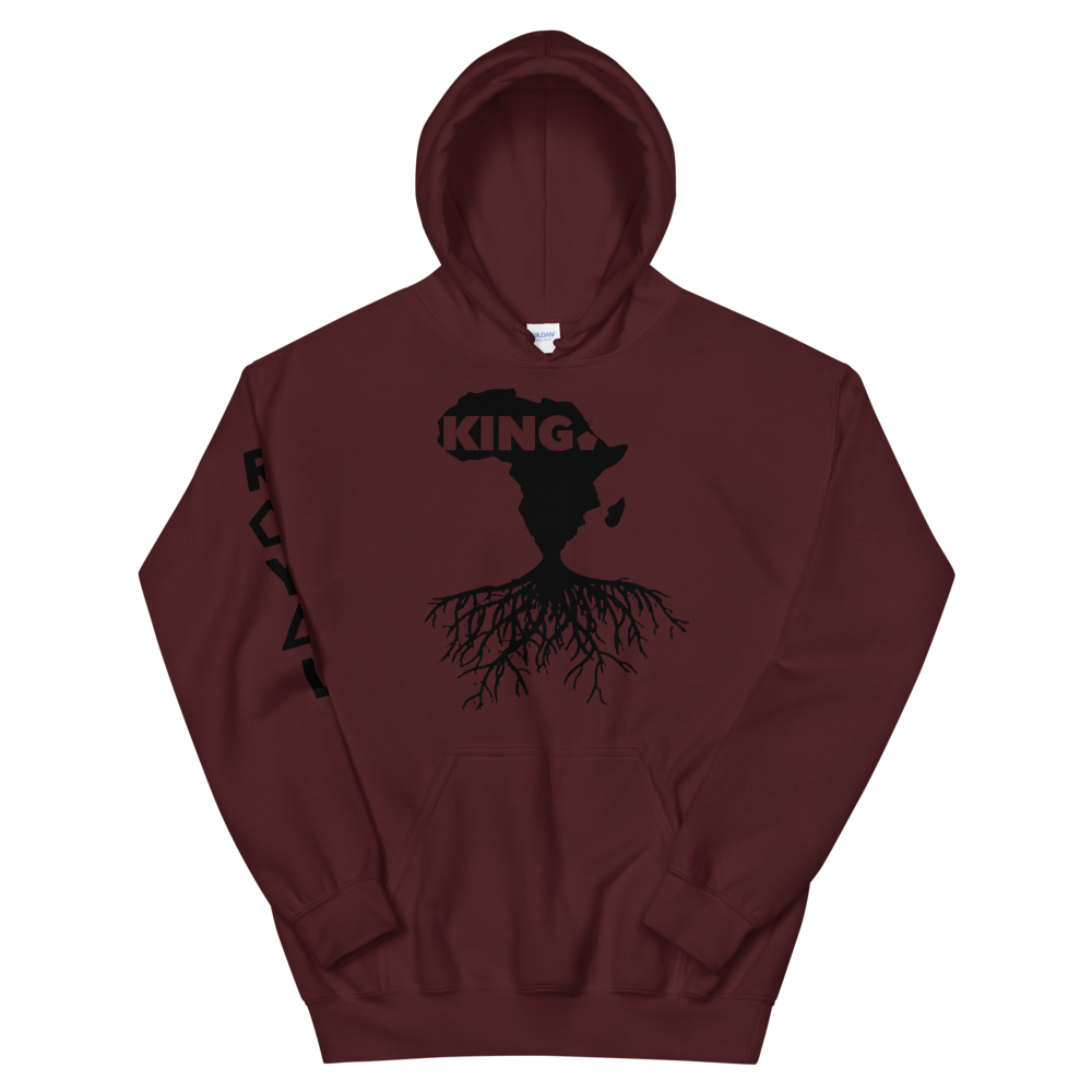 ROYAL. | Nu Afrique CRXWN and ROOTS | King Hoodie Black (3 VARIETIES)