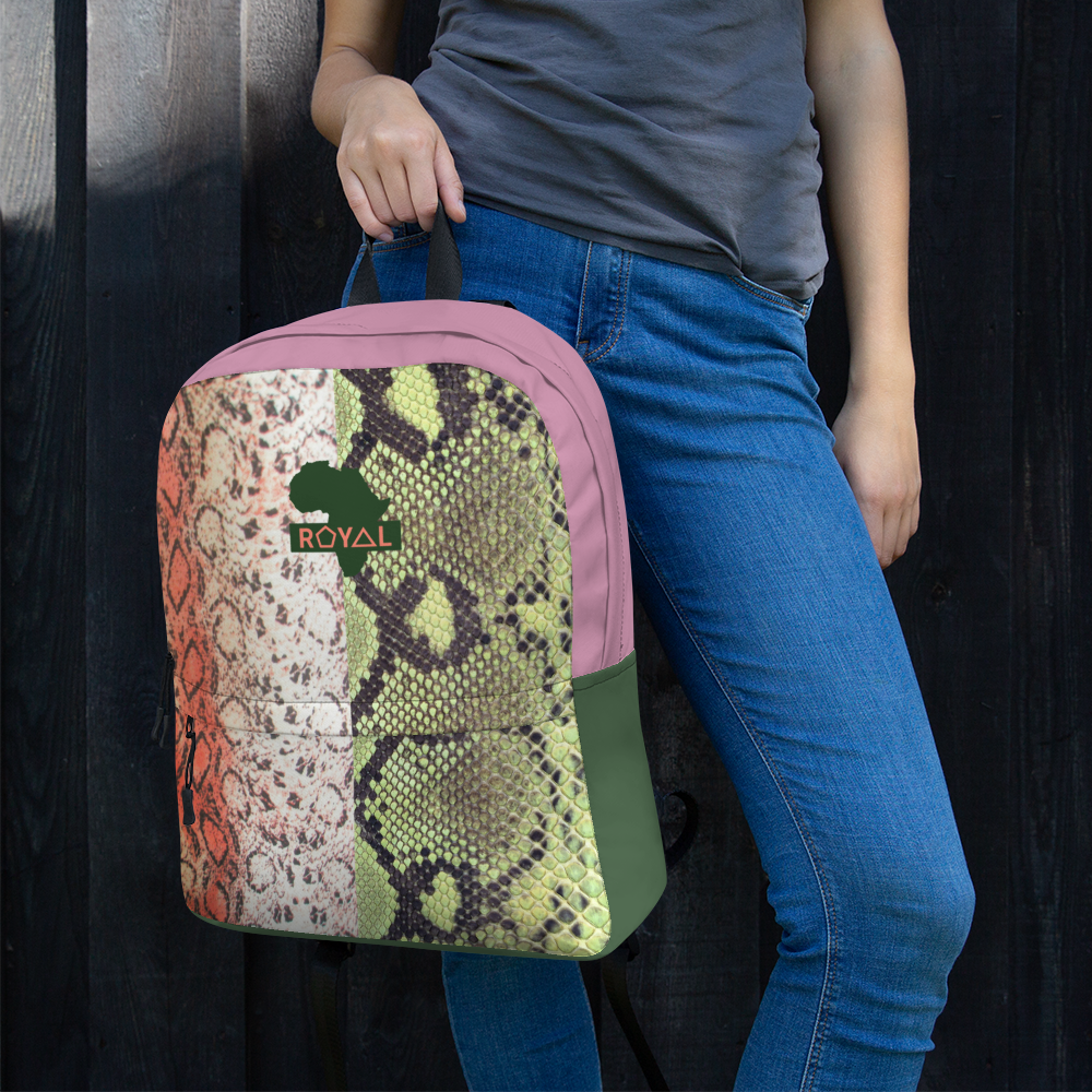 ROYAL. WEAR | Hum-Animal II Series Snakeskin Liteweight Backpack with hidden pocket 4 Varieties