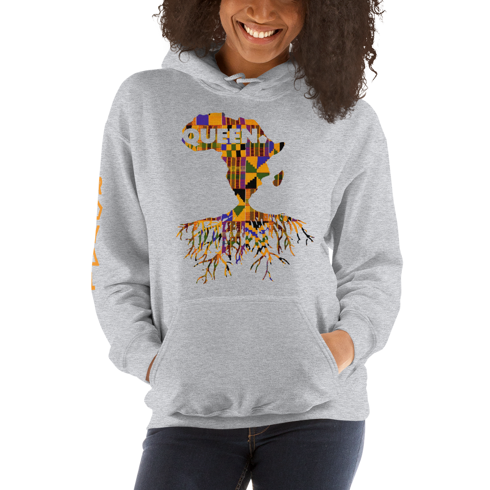 ROYAL. | Nu Afrique CRXWN and ROOTS | Queen Hoodie Kente (4 VARIETIES)