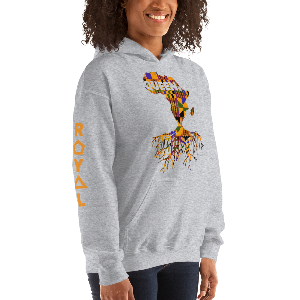 ROYAL. | Nu Afrique CRXWN and ROOTS | Queen Hoodie Kente (4 VARIETIES)