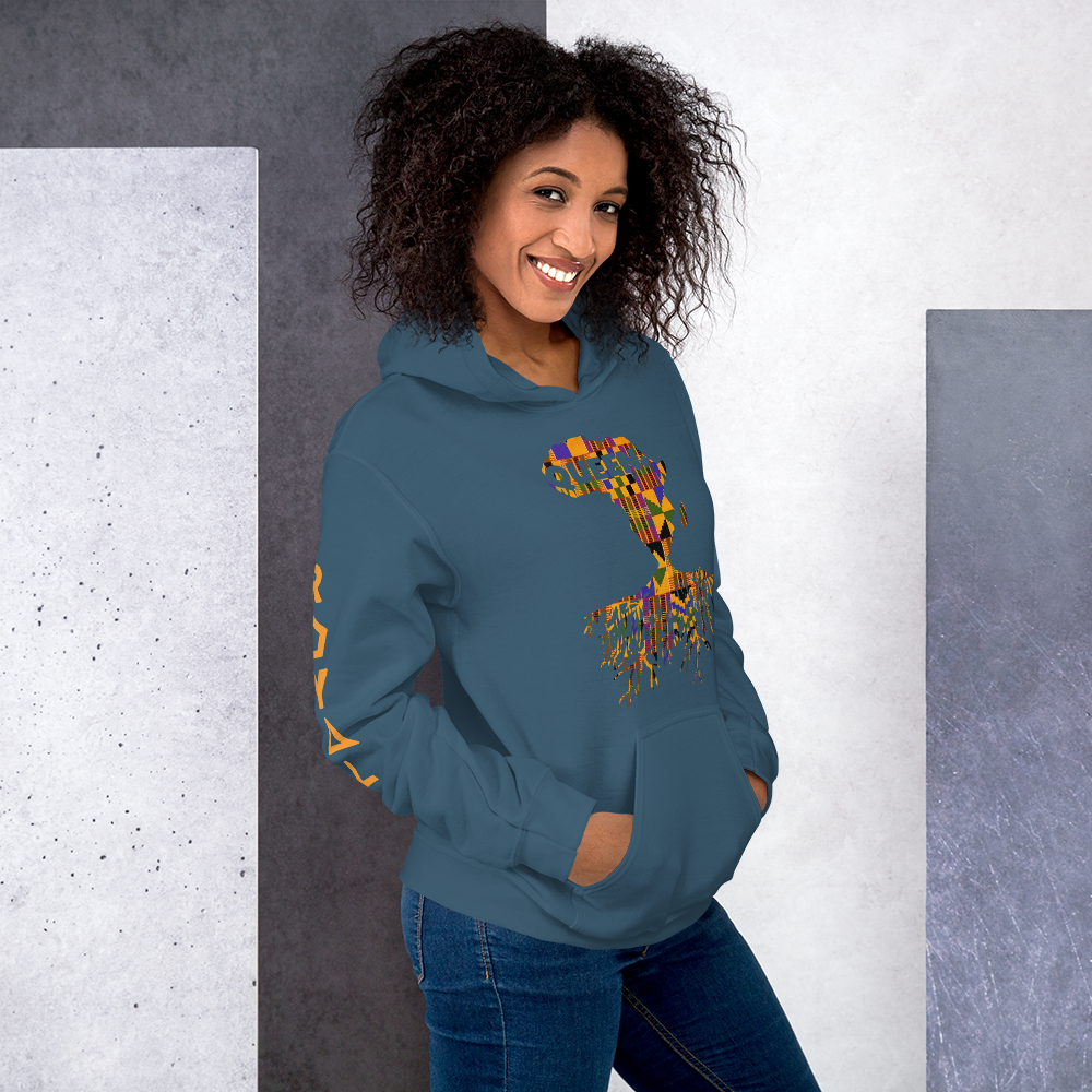 ROYAL. | Nu Afrique CRXWN and ROOTS | Queen Hoodie Kente (4 VARIETIES)