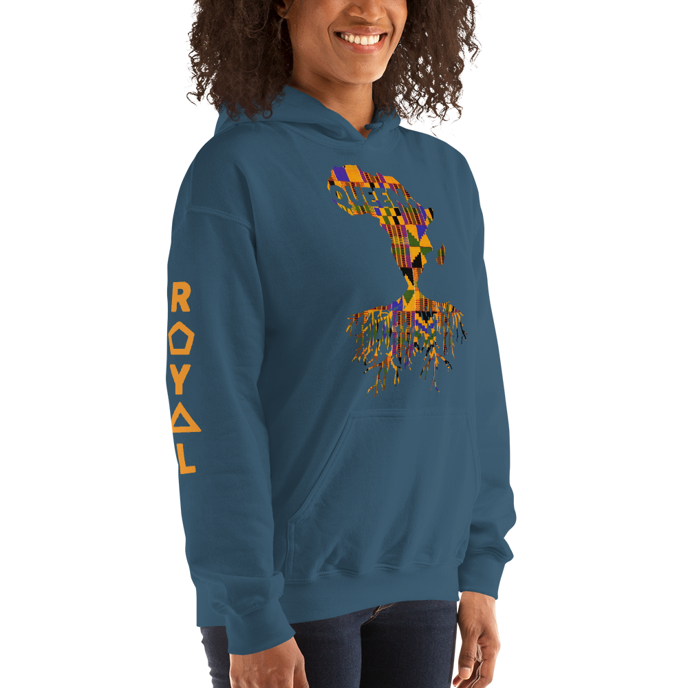 ROYAL. | Nu Afrique CRXWN and ROOTS | Queen Hoodie Kente (4 VARIETIES)
