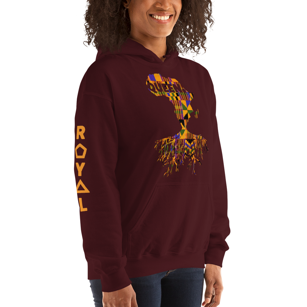 ROYAL. | Nu Afrique CRXWN and ROOTS | Queen Hoodie Kente (4 VARIETIES)