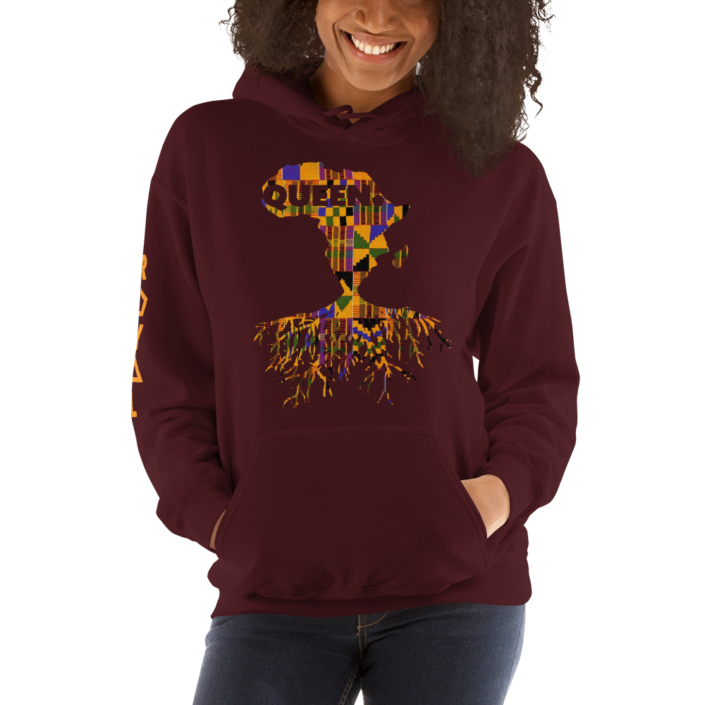 ROYAL. | Nu Afrique CRXWN and ROOTS | Queen Hoodie Kente (4 VARIETIES)