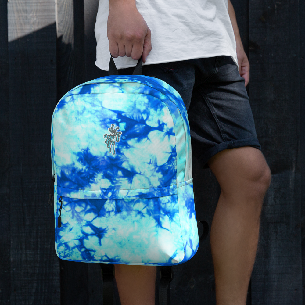 DRIP OR DYE | Cosmic Crush Ice Krackle Crystal Color Cloud Teal Water Tie Dye Lite Backpack