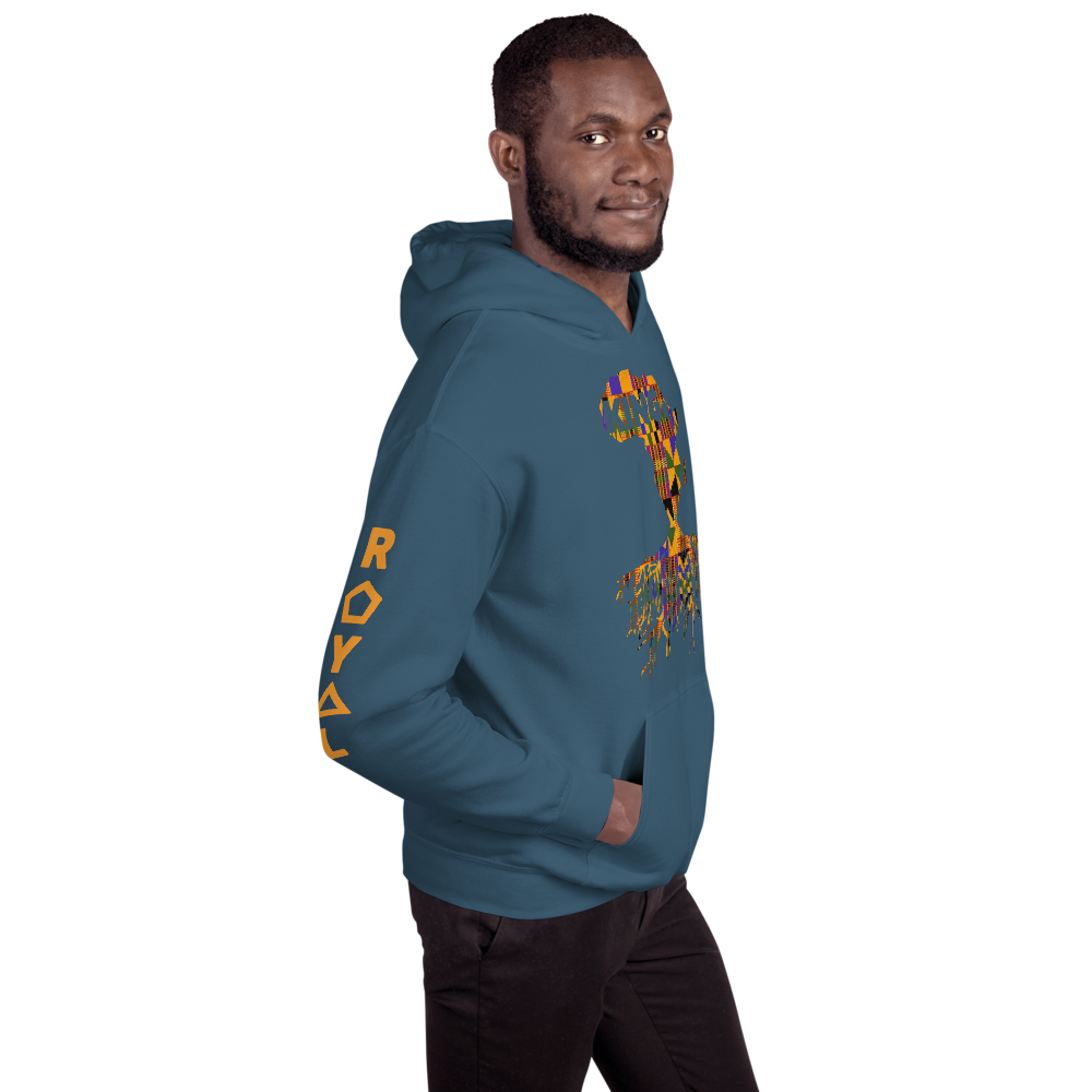 ROYAL. | Nu Afrique CRXWN and ROOTS | King Hoodie Kente (4 VARIETIES)