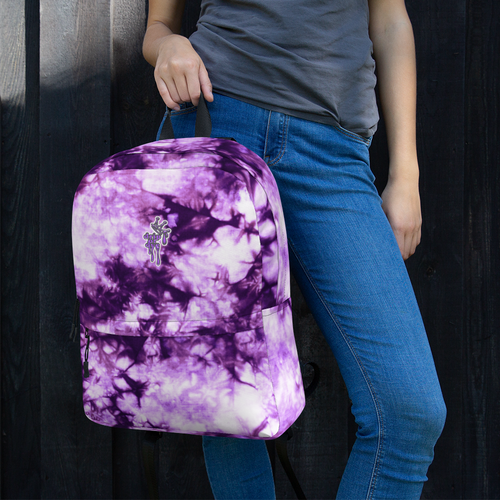 DRIP OR DYE | Cosmic Crush Ice Krackle Crystal Color Cloud Tie Dye Indigo Ink Lite Backpack
