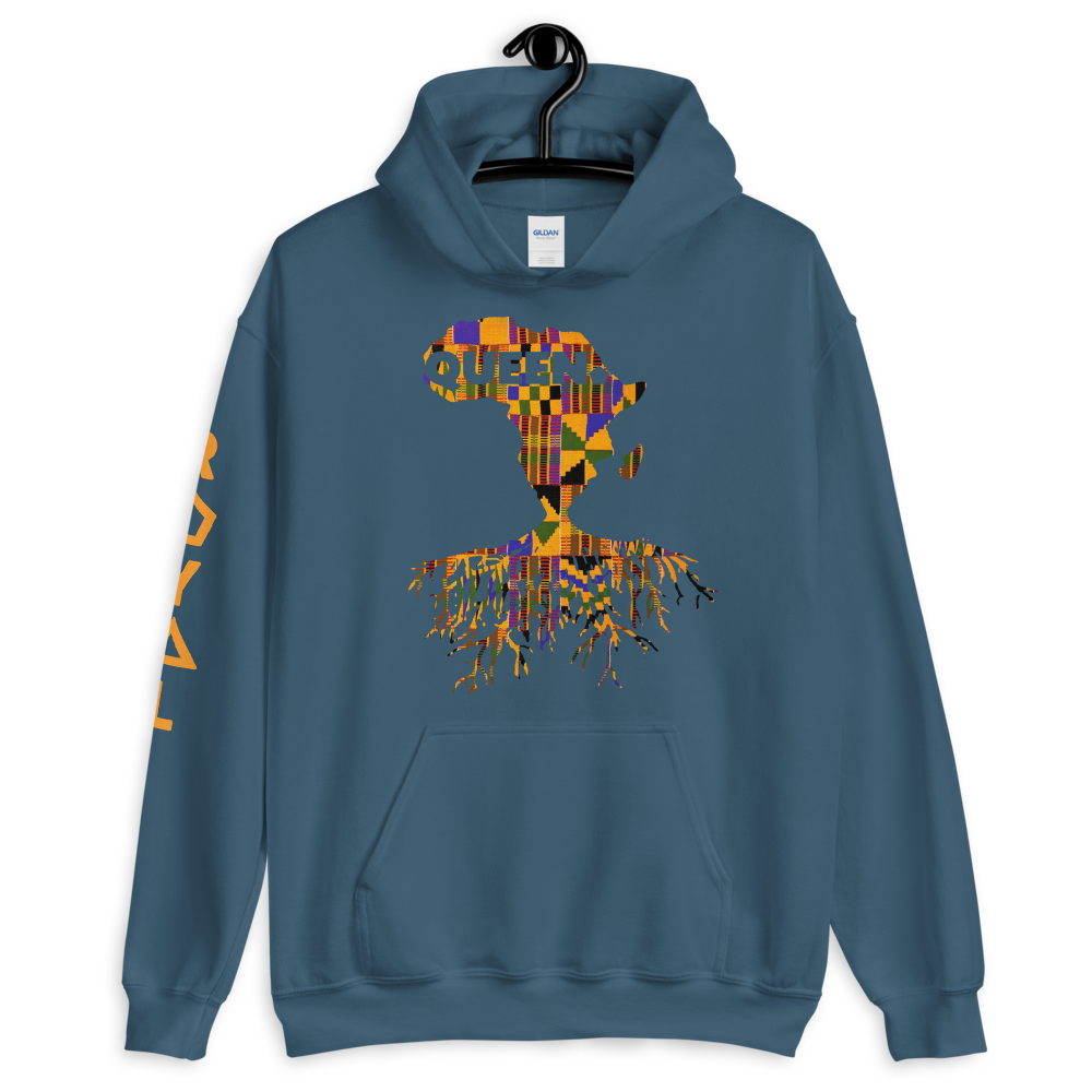 ROYAL. | Nu Afrique CRXWN and ROOTS | Queen Hoodie Kente (4 VARIETIES)