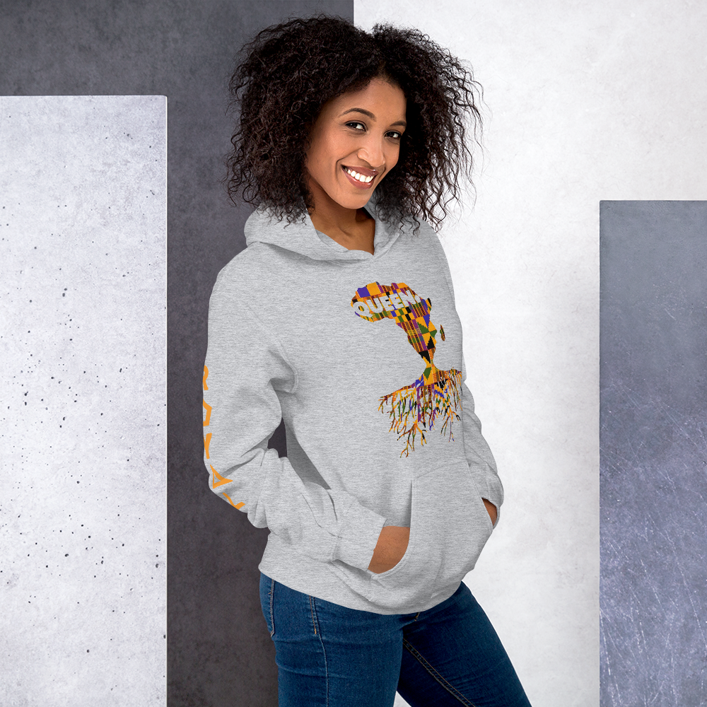 ROYAL. | Nu Afrique CRXWN and ROOTS | Queen Hoodie Kente (4 VARIETIES)