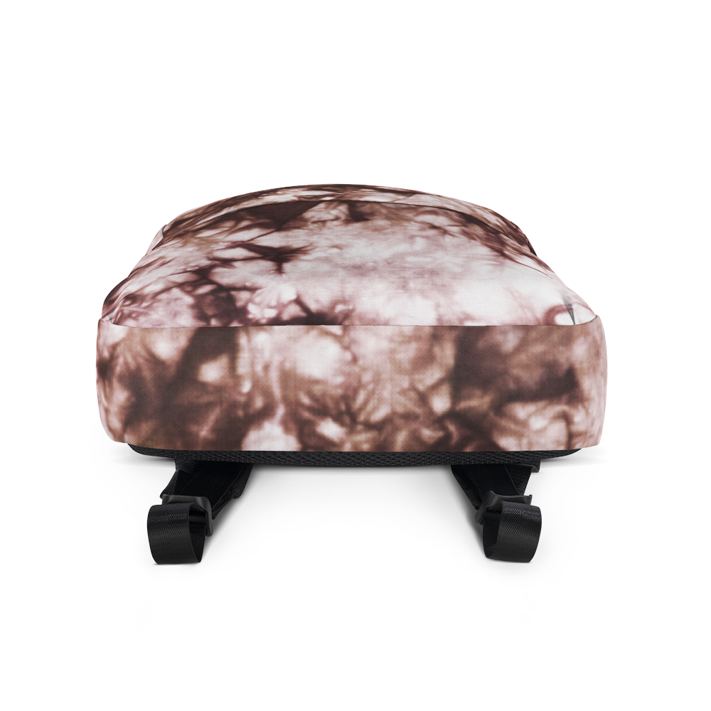 DRIP OR DYE | Cosmic Crush Ice Krackle Crystal Color Cloud Tie Dye Blk N Wh Monochromatic Ink Lite Backpack