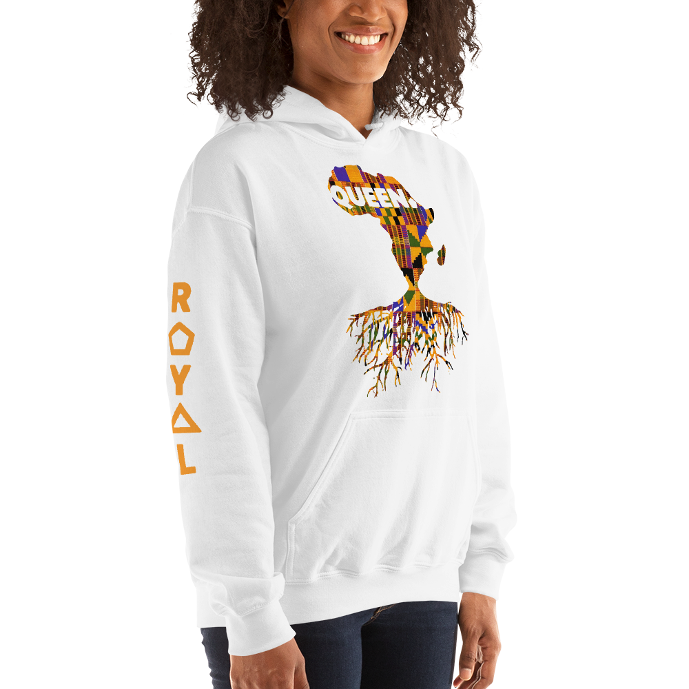 ROYAL. | Nu Afrique CRXWN and ROOTS | Queen Hoodie Kente (4 VARIETIES)