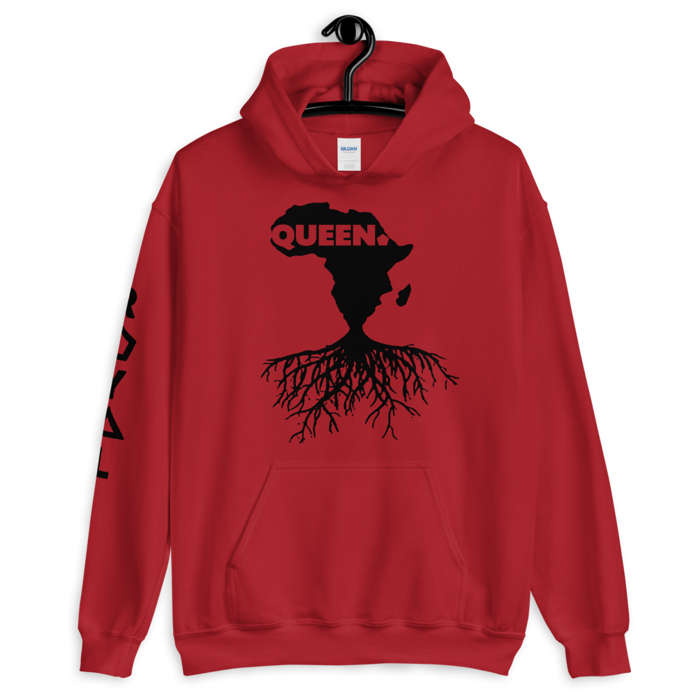 ROYAL. | Nu Afrique CRXWN and ROOTS | Queen Hoodie Black (2 VARIETIES)