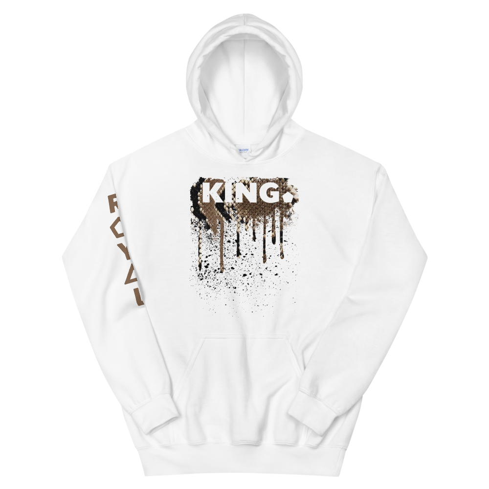 .R.O.Y.A.L. KING DRIP HOODIE HUMAN-IMAL COBRA WH