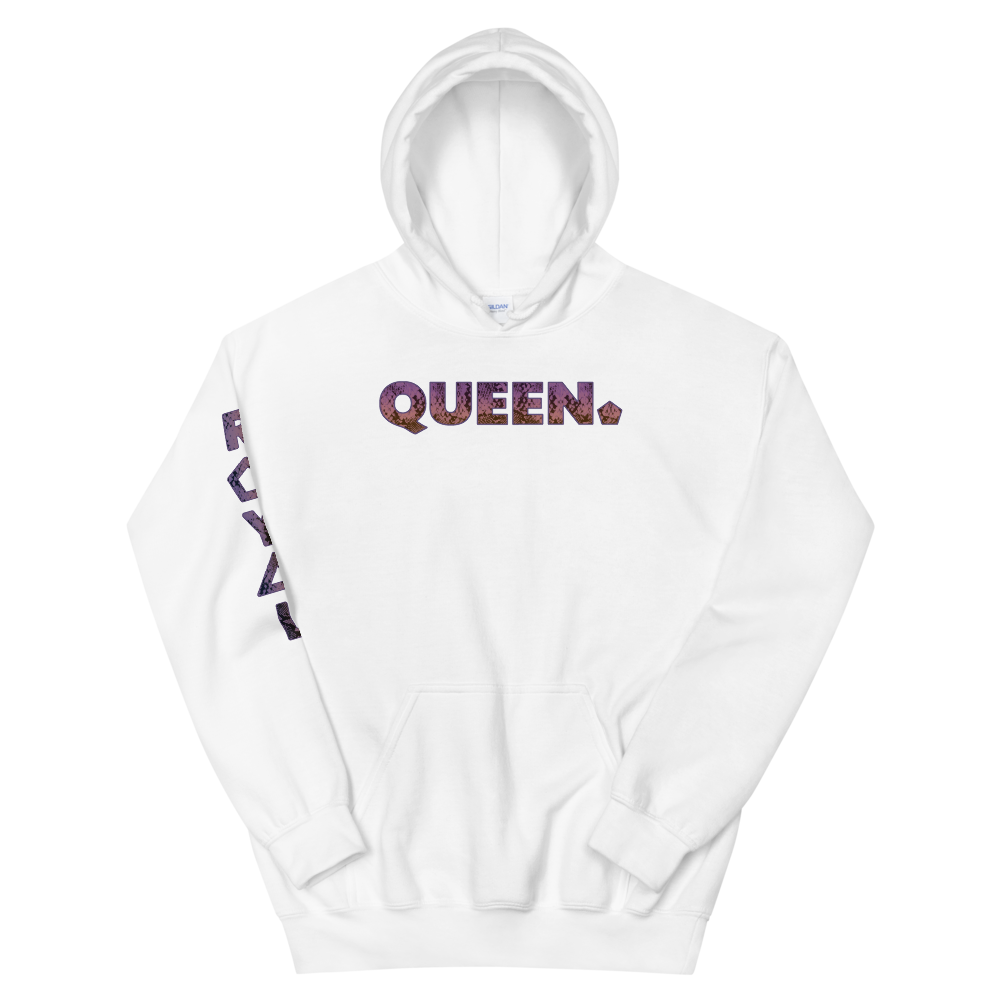 ROYAL. WEAR | HUMAN-IMAL QUEEN COBRA HOODIE PURPLE GRADIENT WH & SPORTS GREY VARIETY
