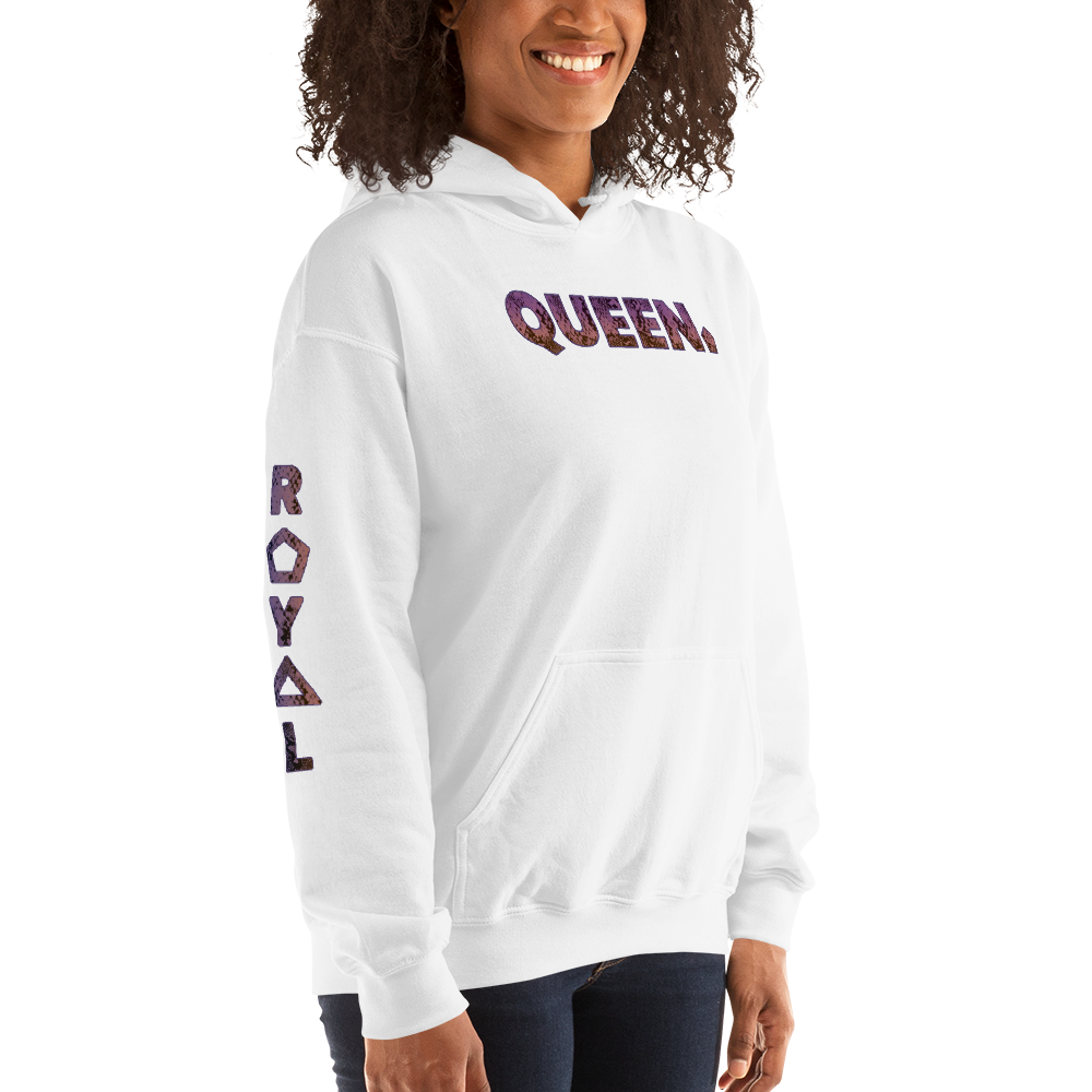 ROYAL. WEAR | HUMAN-IMAL QUEEN COBRA HOODIE PURPLE GRADIENT WH & SPORTS GREY VARIETY