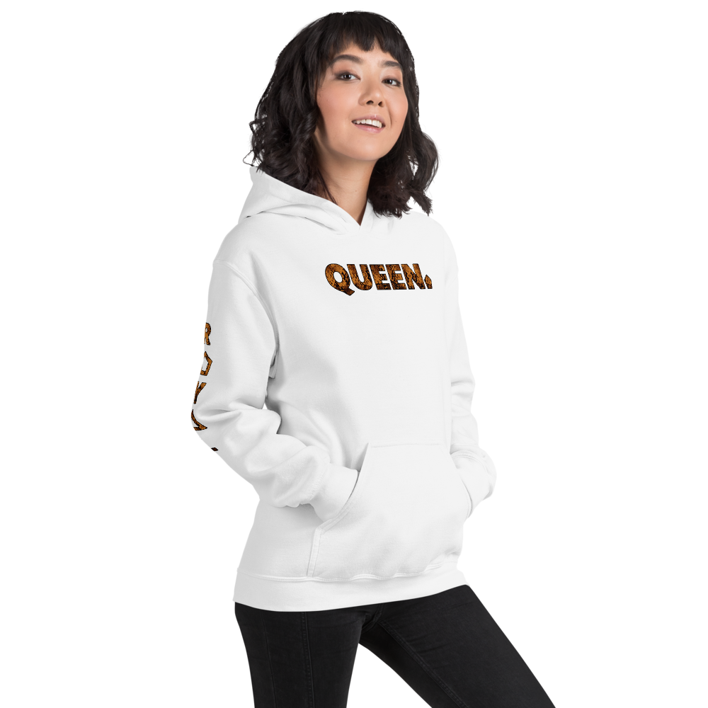 ROYAL. WEAR | HUMAN-IMAL QUEEN COBRA HOODIE SIENNA BROWN GRADIENT WH & SPORTS GREY VARIETY