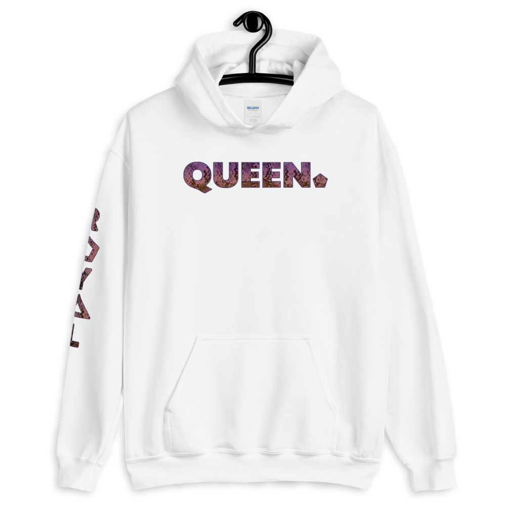 ROYAL. WEAR | HUMAN-IMAL QUEEN COBRA HOODIE PURPLE GRADIENT WH & SPORTS GREY VARIETY