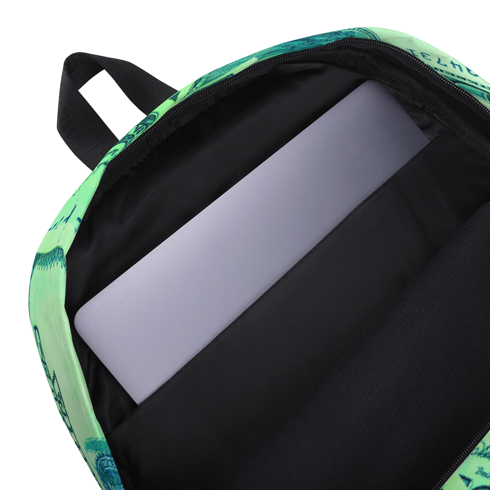 DRIP OR DYE | Cash Drip Dirty Money Made Clean Bag of Money Manifest Backpack Monsta Neon Green