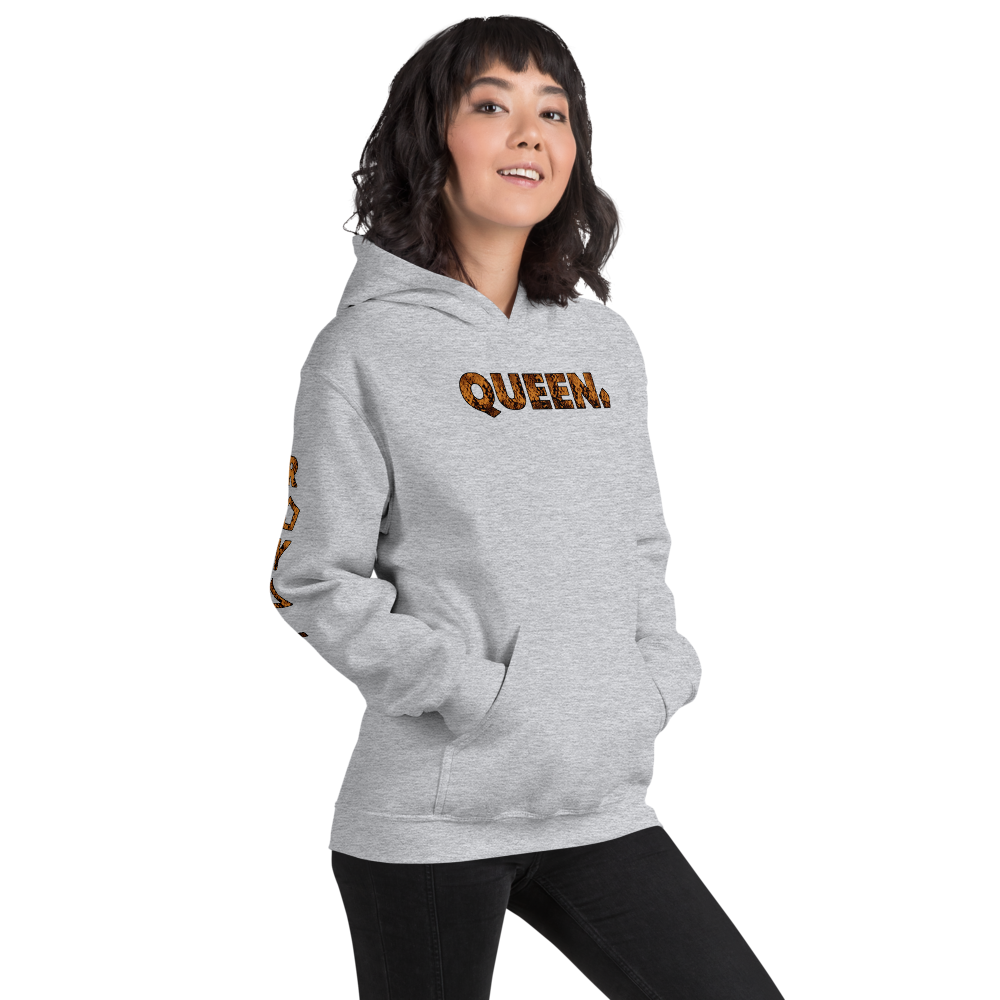ROYAL. WEAR | HUMAN-IMAL QUEEN COBRA HOODIE SIENNA BROWN GRADIENT WH & SPORTS GREY VARIETY