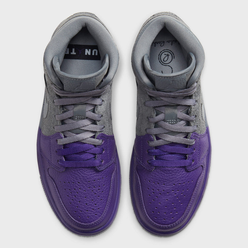 CRXWN | Drip or Dye 1 Mid Rashid Purple Grey Ice Dye UNISEX Hoodie