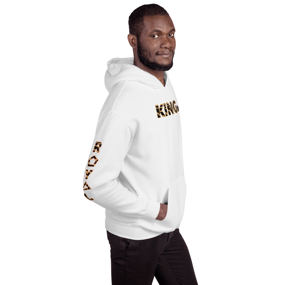 ROYAL. WEAR | HUMAN-IMAL KING STATEMENT HOODIE BROWN ZEBRA BASICS VARIETIES