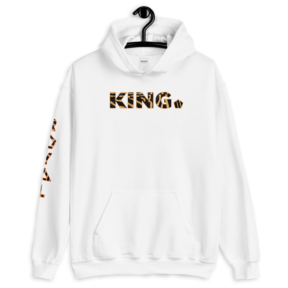 ROYAL. WEAR | HUMAN-IMAL KING STATEMENT HOODIE BROWN ZEBRA BASICS VARIETIES
