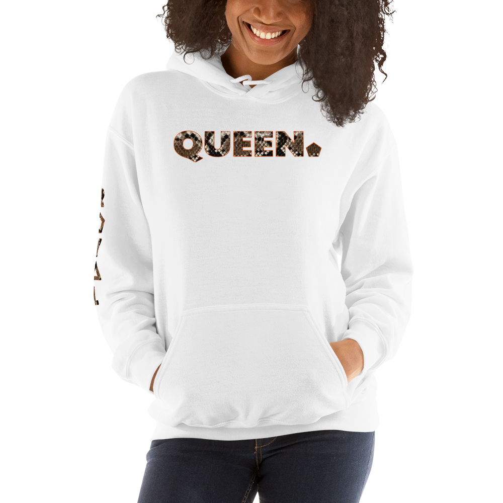 ROYAL. WEAR | HUMAN-IMAL QUEEN STATEMENT HOODIE WINDING COBRA VARIETIES