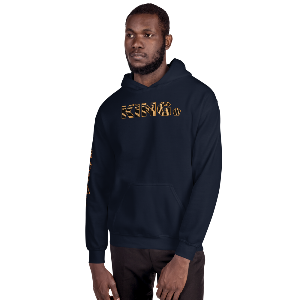 ROYAL. WEAR | HUMAN-IMAL KING STATEMENT HOODIE BROWN ZEBRA BASICS VARIETIES