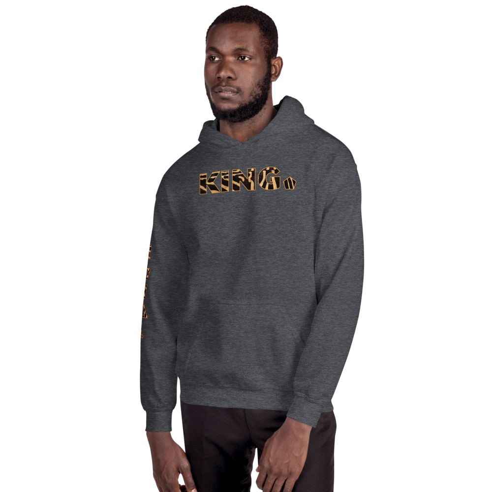 ROYAL. WEAR | HUMAN-IMAL KING STATEMENT HOODIE BROWN ZEBRA BASICS VARIETIES