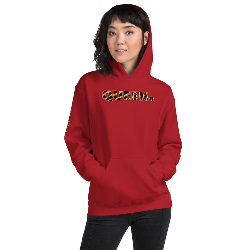 ROYAL. WEAR | HUMAN-IMAL QUEEN STATEMENT HOODIE BROWN ZEBRA VARIETIES