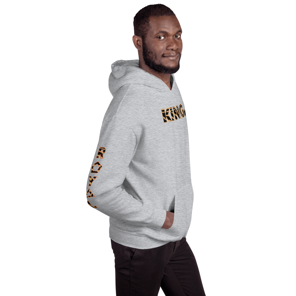 ROYAL. WEAR | HUMAN-IMAL KING STATEMENT HOODIE BROWN ZEBRA BASICS VARIETIES