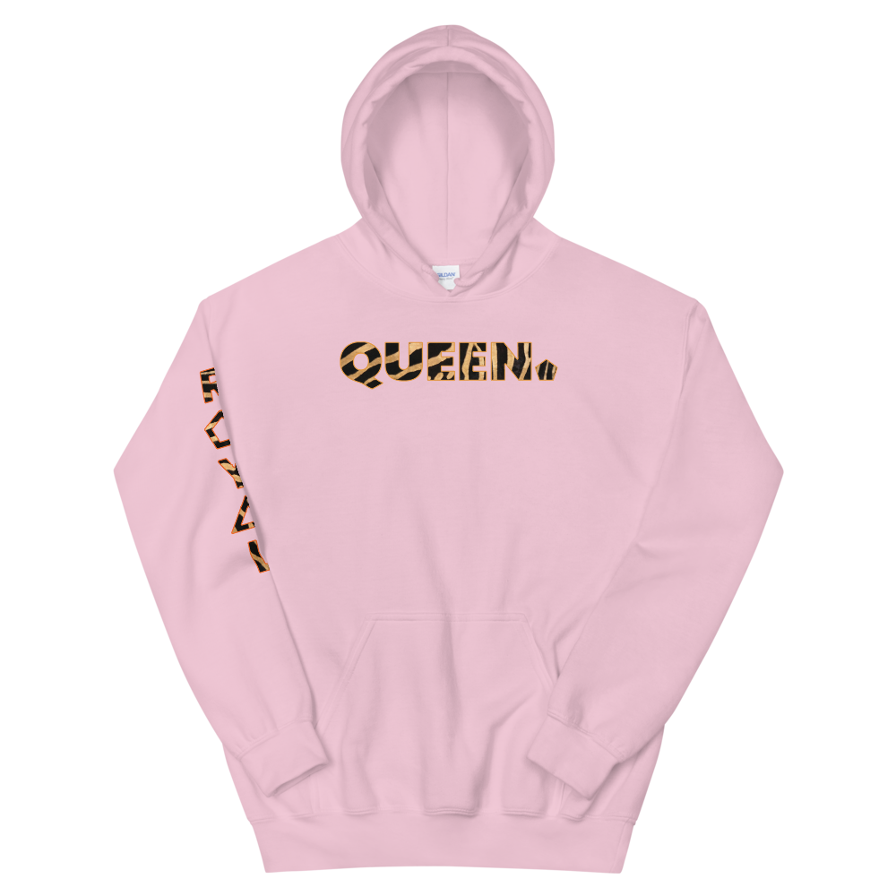 ROYAL. WEAR | HUMAN-IMAL QUEEN STATEMENT HOODIE BROWN ZEBRA VARIETIES