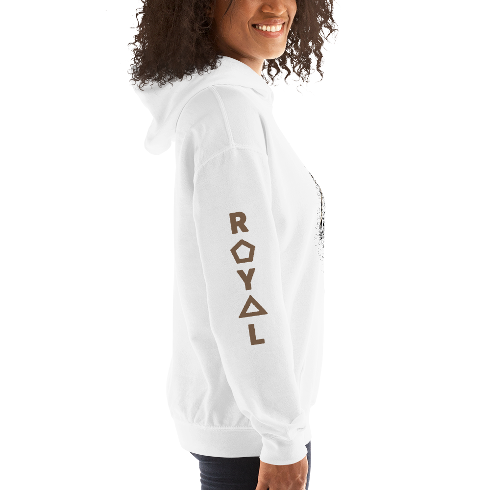 .R.O.Y.A.L. QUEEN DRIP HOODIE HUMAN-IMAL COBRA WH