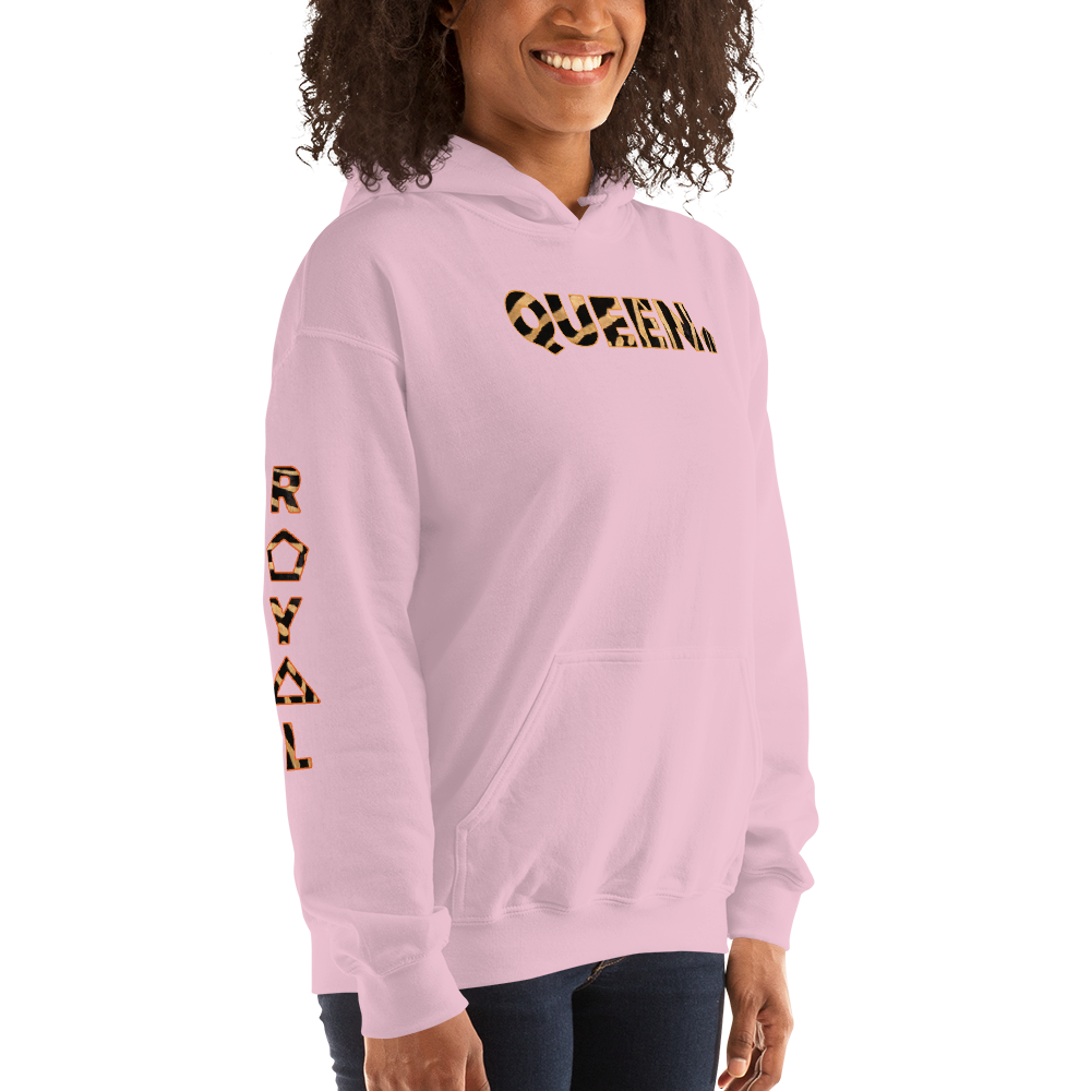 ROYAL. WEAR | HUMAN-IMAL QUEEN STATEMENT HOODIE BROWN ZEBRA VARIETIES