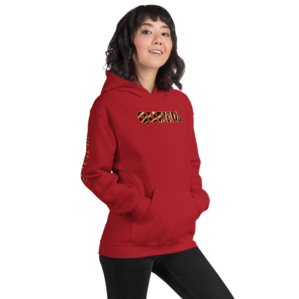 ROYAL. WEAR | HUMAN-IMAL QUEEN STATEMENT HOODIE BROWN ZEBRA VARIETIES