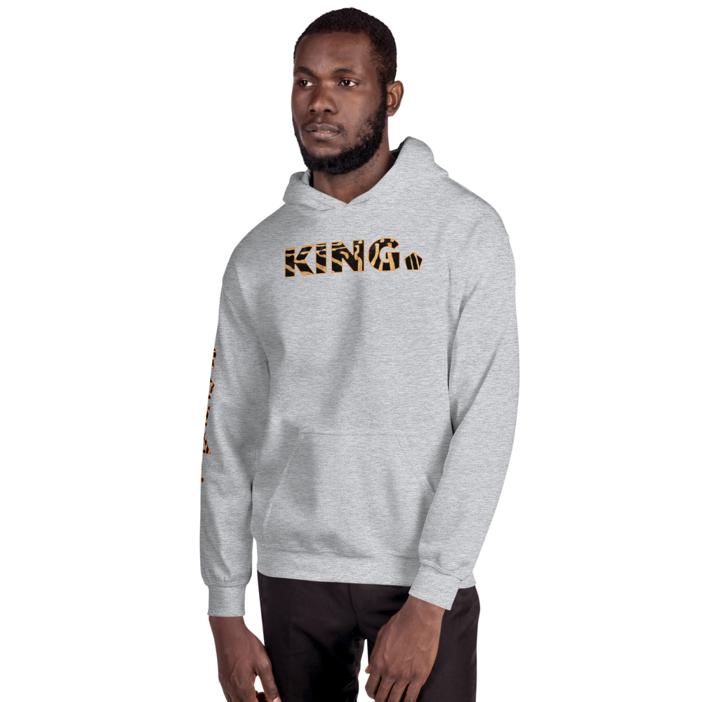 ROYAL. WEAR | HUMAN-IMAL KING STATEMENT HOODIE BROWN ZEBRA BASICS VARIETIES