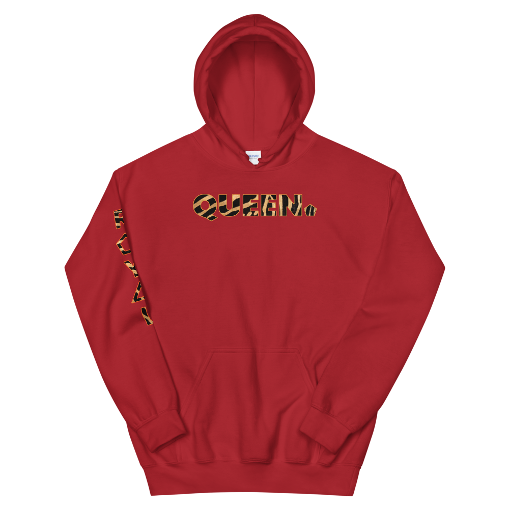 ROYAL. WEAR | HUMAN-IMAL QUEEN STATEMENT HOODIE BROWN ZEBRA VARIETIES