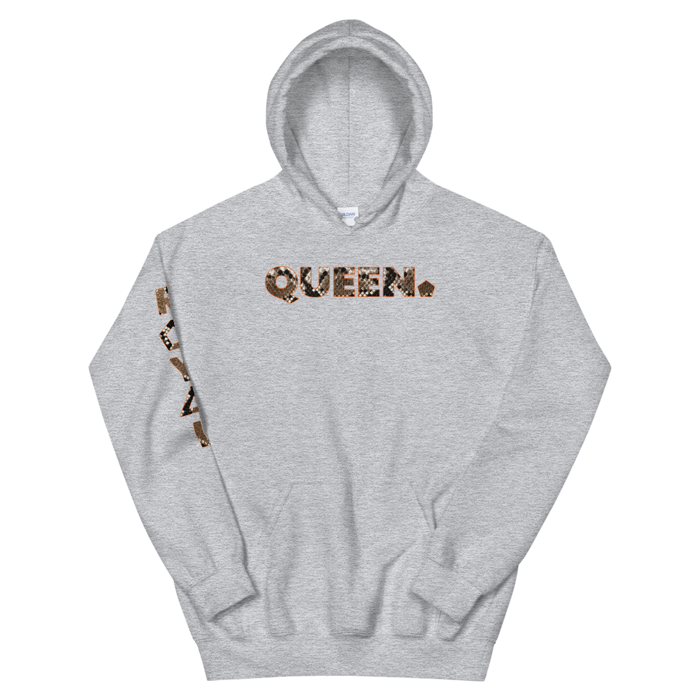 ROYAL. WEAR | HUMAN-IMAL QUEEN STATEMENT HOODIE WINDING COBRA VARIETIES