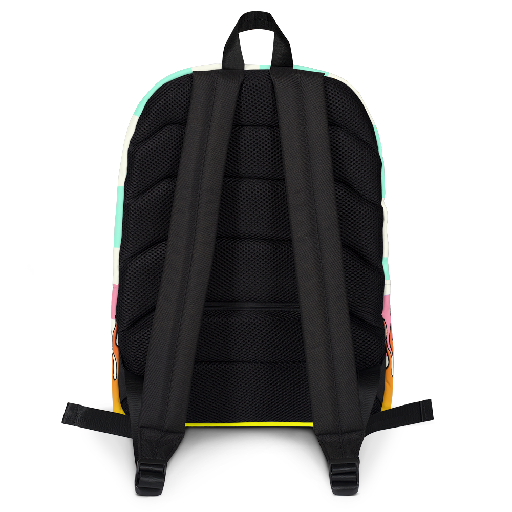 DRIP OR DYE | Checker Flames Color Block Backpack Pastel Purple Violet Seafoam Blue Millenial Pink