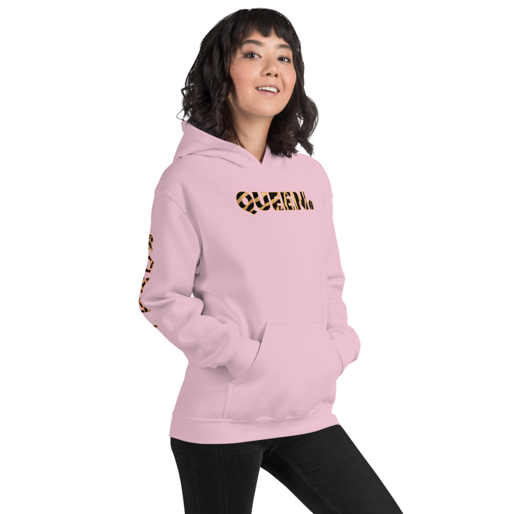 ROYAL. WEAR | HUMAN-IMAL QUEEN STATEMENT HOODIE BROWN ZEBRA VARIETIES