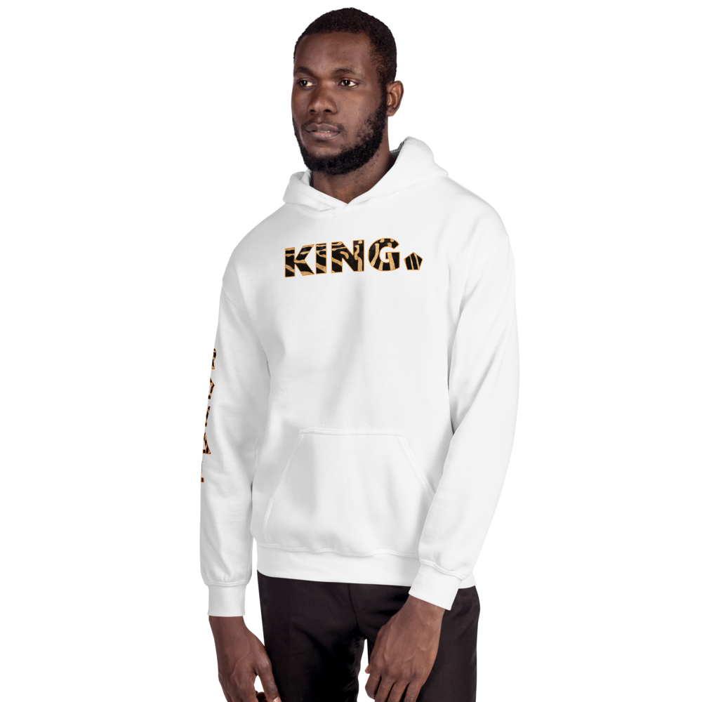 ROYAL. WEAR | HUMAN-IMAL KING STATEMENT HOODIE BROWN ZEBRA BASICS VARIETIES