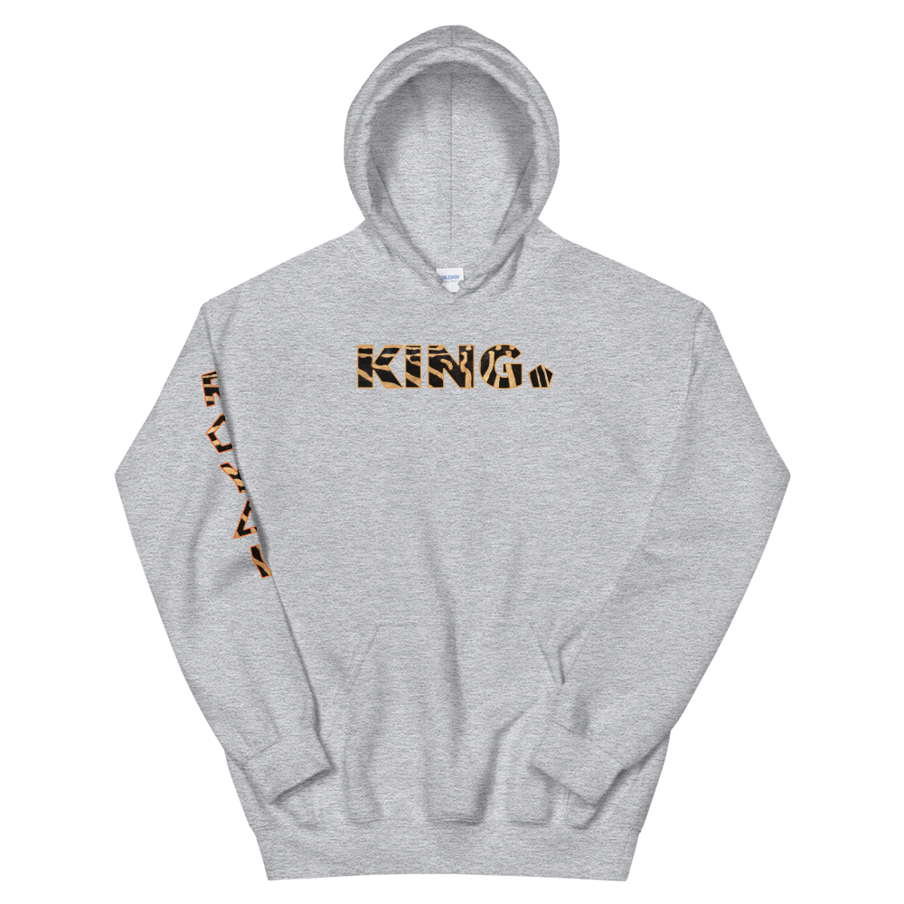 ROYAL. WEAR | HUMAN-IMAL KING STATEMENT HOODIE BROWN ZEBRA BASICS VARIETIES