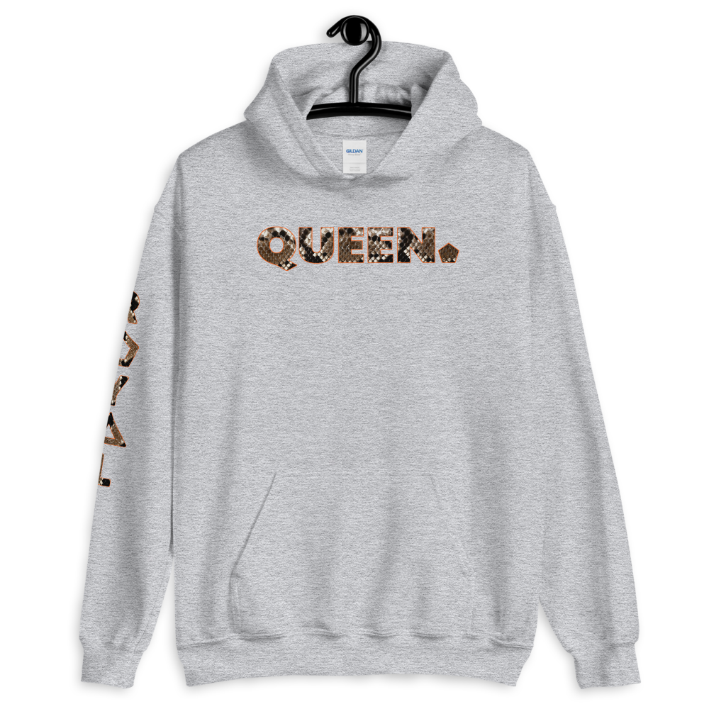 ROYAL. WEAR | HUMAN-IMAL QUEEN STATEMENT HOODIE WINDING COBRA VARIETIES