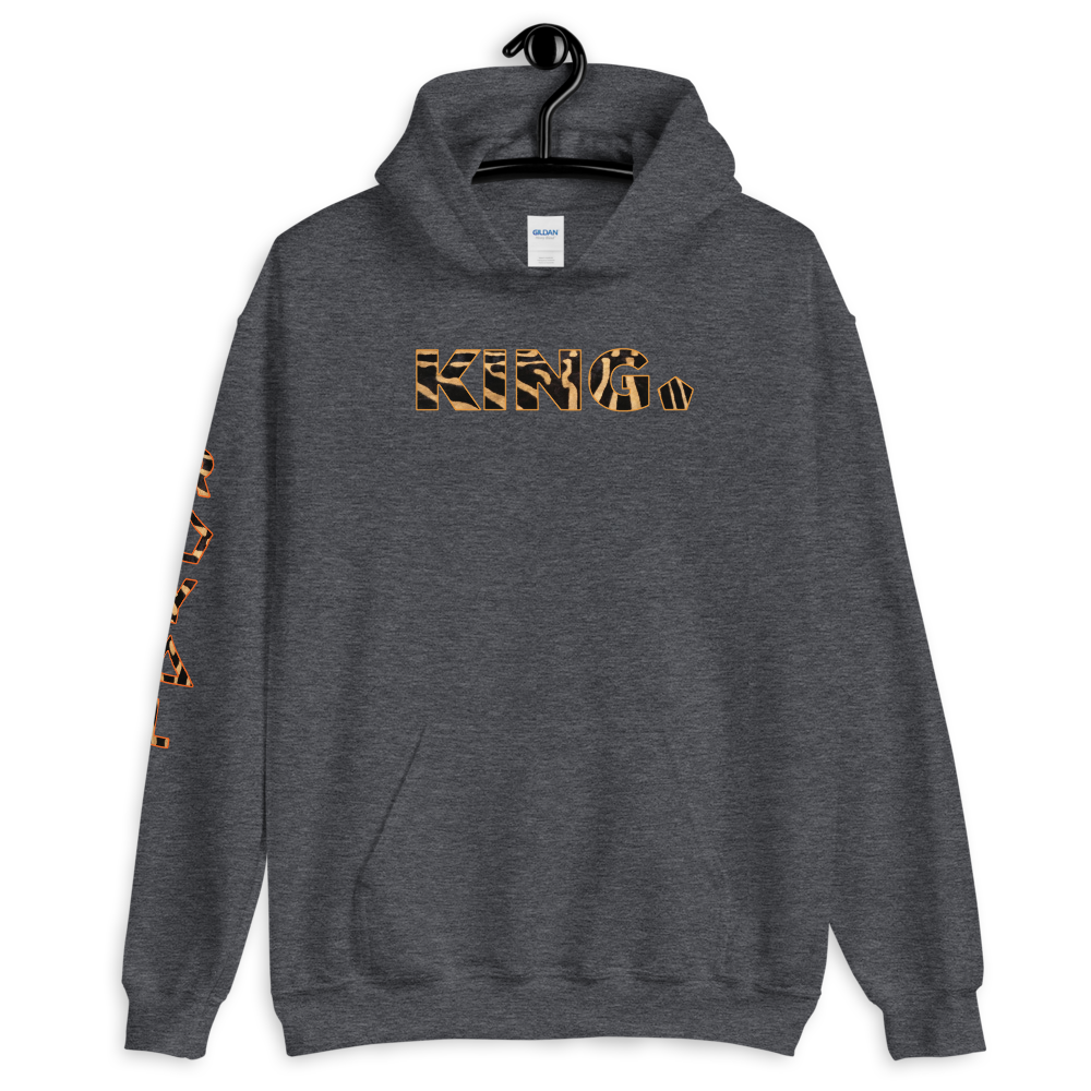 ROYAL. WEAR | HUMAN-IMAL KING STATEMENT HOODIE BROWN ZEBRA BASICS VARIETIES