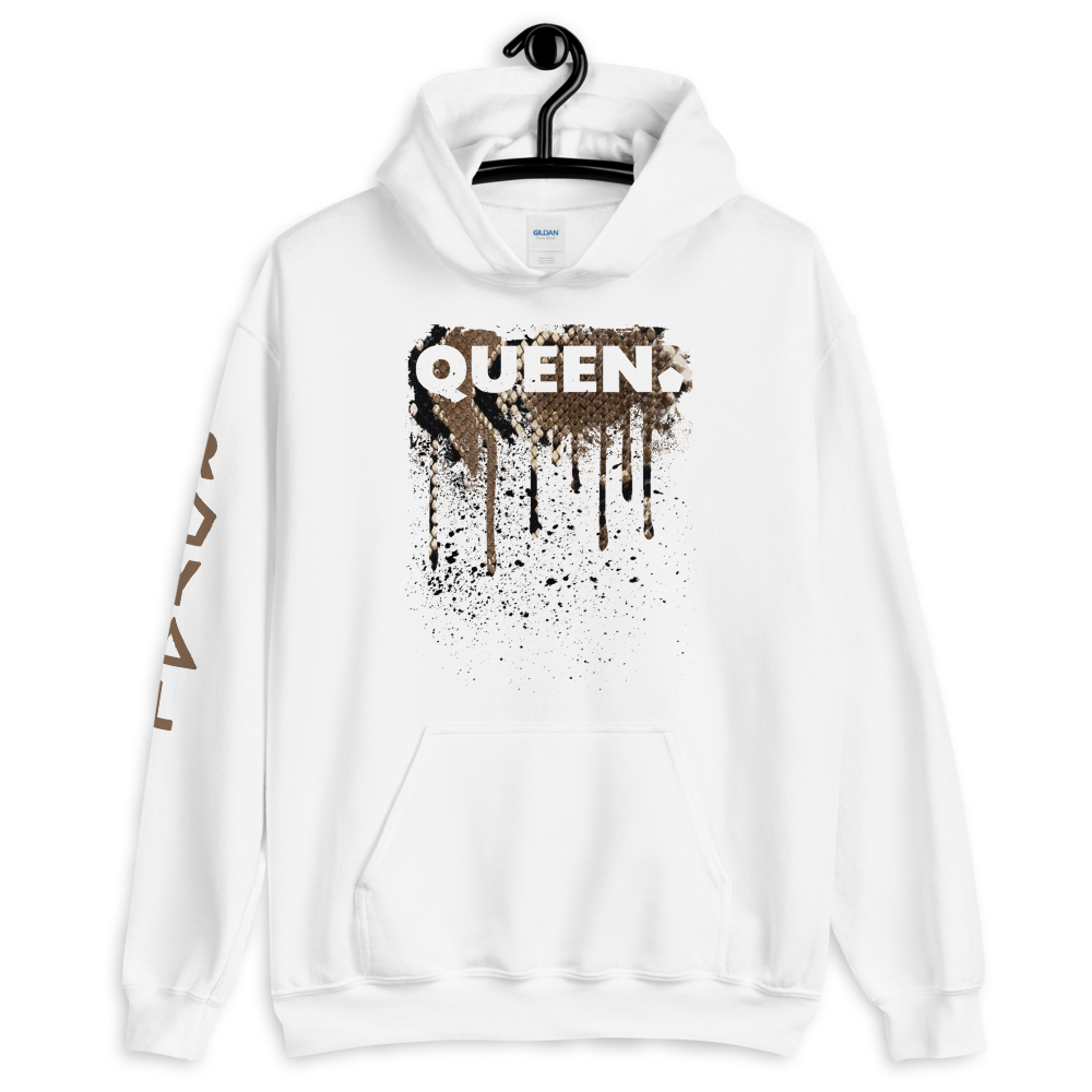 .R.O.Y.A.L. QUEEN DRIP HOODIE HUMAN-IMAL COBRA WH